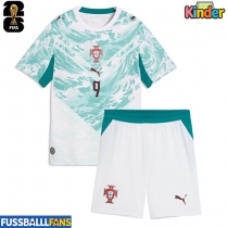Portugal Goncalo Ramos #9 Auswärts Trikotsatz Kinder WM 2026 Kurzarm (+ Kurze Hosen)